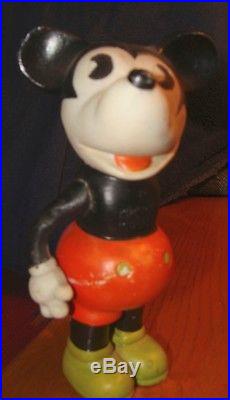VINTAGE 1930s WALT E. DISNEY MICKEY MOUSE (JAPAN 6 PIE-EYED) BISQUE TOY DOLL