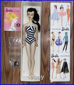 VINTAGE 1959 1960 MATTEL BARBIE DOLL #3 Brunette PONY TAIL SWIMSUIT JAPAN Blonde