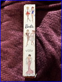 VINTAGE 1960's BARBIE BLONDE DOLL With ORIGINAL BOX BLACK DRESS JAPAN- NICE