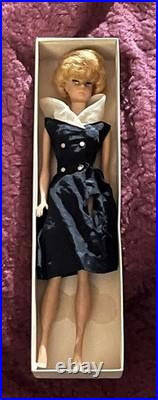 VINTAGE 1960's BARBIE BLONDE DOLL With ORIGINAL BOX BLACK DRESS JAPAN- NICE