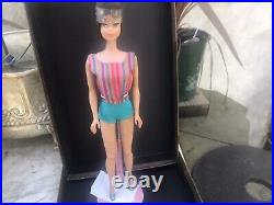 VINTAGE 1960's Brunette Long Hair American Girl Barbie