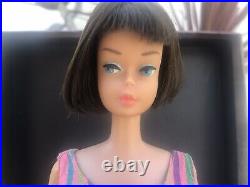 VINTAGE 1960's Brunette Long Hair American Girl Barbie