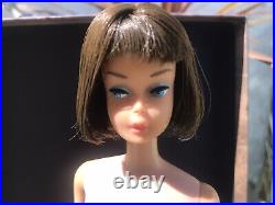 VINTAGE 1960's Brunette Long Hair American Girl Barbie