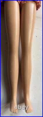 VINTAGE 1963 MATTEL BARBIE SKIPPER DOLL BRUNETTE Marked Japan Foot W Carry Case