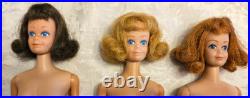 VINTAGE 3 MIDGE DOLLS, 1960s, 1 BRUNETTE, 1 BLONDE, 1 REDHEAD + 3 FREE BONUSES