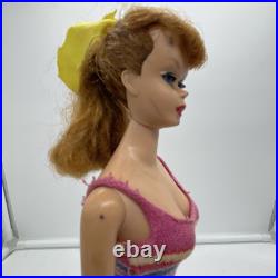 VINTAGE #5 PONYTAIL BARBIE with TITAN RED HAIR 1960's Read Description