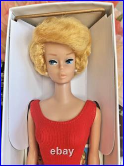 VINTAGE BARBIE BLONDE SIDE PART BUBBLECUT DOLL WithACCESSORIES EXCELLENT COND