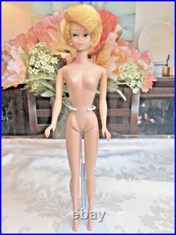 VINTAGE BARBIE BLONDE SIDE PART BUBBLECUT DOLL WithACCESSORIES EXCELLENT COND