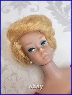 VINTAGE BARBIE BLONDE SIDE PART BUBBLECUT DOLL WithACCESSORIES EXCELLENT COND