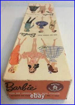VINTAGE BARBIE EARLY Stock No 850 BOX Titian Bubble Cut 1959 BOX & Pedestal Only