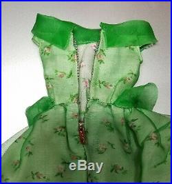 VINTAGE BARBIE Modern Art #1625 Green Chiffon Dress Japan XLNT