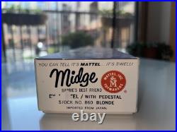 VINTAGE BLONDE BARBIE MIDGE DOLL IN ORIGINAL BOX Excellent! Japan#860