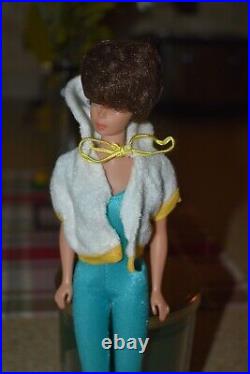 VINTAGE Barbie 1962 Marked Midge Doll Japan Marked On Foot Brunette Bubble Cut