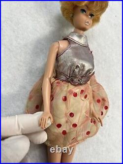 VINTAGE Bubble Cut Barbie Doll With Midge Barbie Body, Lipstick 1962 Japan