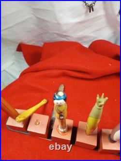 VINTAGE Japanese Wooden Dolls AND Folk Art (ALL Six Pieces)