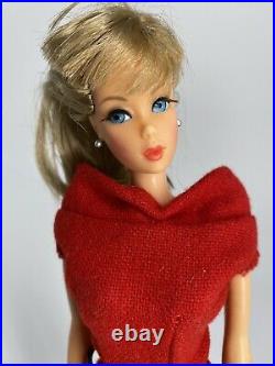 VINTAGE MOD Ash blonde TWIST & TURN TNT BARBIE DOLL #1160 1966 Mattel