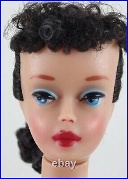 VINTAGE OOAK 1960s #4 BRUNETTE PONYTAIL BARBIE WITH HAND CRAFTED SUMMER OUTFIT