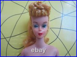 VINTAGE OOAK #5 PONYTAIL BARBIE With REROOTED Blonde Silk Hair / Zebra Swimsuit