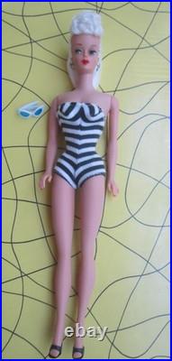 VINTAGE OOAK #5 PONYTAIL BARBIE With REROOTED Platinum Blonde Silk Hair