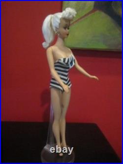 VINTAGE OOAK #5 PONYTAIL BARBIE With REROOTED Platinum Blonde Silk Hair