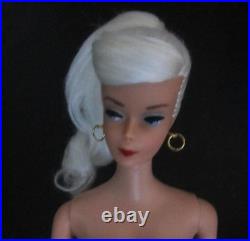 VINTAGE OOAK #5 PONYTAIL BARBIE With REROOTED Platinum Blonde Silk Hair WithOutfit