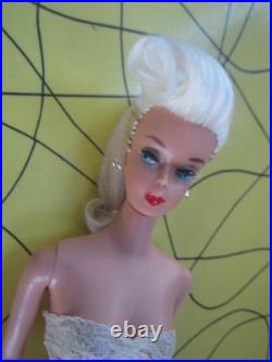 VINTAGE OOAK #5 PONYTAIL BARBIE With REROOTED Platinum Blonde Silk Hair WithOutfit