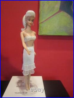 VINTAGE OOAK #5 PONYTAIL BARBIE With REROOTED Platinum Blonde Silk Hair WithOutfit