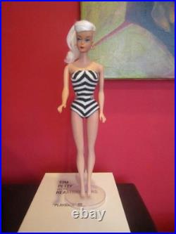VINTAGE OOAK #5 PONYTAIL BARBIE With REROOTED Platinum Blonde Silk Hair WithOutfit