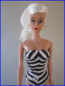 VINTAGE OOAK #5 PONYTAIL BARBIE With REROOTED Platinum Blonde Silk Hair WithOutfit