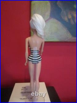 VINTAGE OOAK #5 PONYTAIL BARBIE With REROOTED Platinum Blonde Silk Hair WithOutfit
