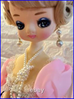 VINTAGE SUKIYO Big Eyes Doll Posable Japan 1960s Mod Bradley Style Pink VINTAGE SUKIYO Big Eyes Doll Posable Japan 1960s Mod Bradley Style Pink