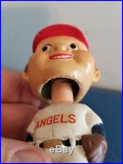 (VTG) 1960s Los Angeles Angel's Beatles head mini bobble head nodder doll Japan