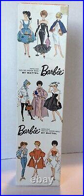 VTG 1960s Mattel #850 Platinum Blonde Bubble CutBoxStandBarbie Doll