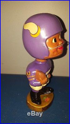 VTG 1960s Minnesota Vikings football black face nodder bobbing head doll Japan