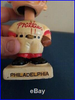 VTG 1960s Philadelphia phillies bobbing head nodder doll white base japan