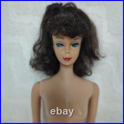 VTG 1960s Ponytail Barbie #5 Brunette Doll & Dance Dress Made In Japan TLC Read