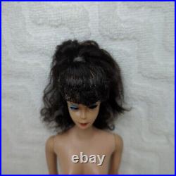 VTG 1960s Ponytail Barbie #5 Brunette Doll & Dance Dress Made In Japan TLC Read