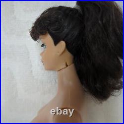 VTG 1960s Ponytail Barbie #5 Brunette Doll & Dance Dress Made In Japan TLC Read