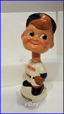 (VTG) 1960s Washington senators baseball mini bobble head nodder doll Japan rare