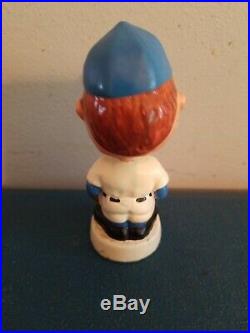 VTG 1960s la Dodgers moon face baseball mini bobble head nodder doll Japan