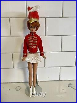 VTG 1962 Barbie-Auburn Hair BUBBLE-CUT-Majorette Outfit- Collectors