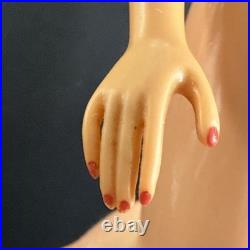 VTG 1962 Barbie Blonde Bubble Cut Early Nipple Body Original Box Wire Stand