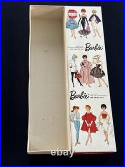 VTG 1962 Barbie Blonde Bubble Cut Early Nipple Body Original Box Wire Stand