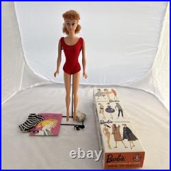 VTG 1962 Barbie Titian Redhead Ponytail #850 Swimsuit No Green Ear Rare hair Clr
