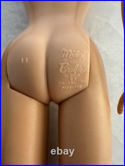VTG 1962 Barbie Titian Redhead Ponytail #850 Swimsuit No Green Ear Rare hair Clr
