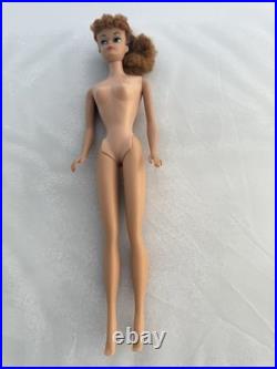 VTG 1962 Barbie Titian Redhead Ponytail #850 Swimsuit No Green Ear Rare hair Clr
