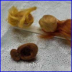 VTG 1962 FASHION QUEEN BARBIE withWigs, Earrings, Stand etc See Pics