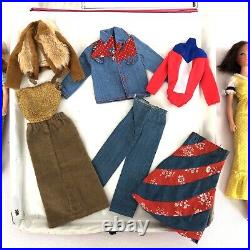VTG 1968 World of Barbie Case #1002 + TNT Francie TNT Skipper + Clothing + Accs