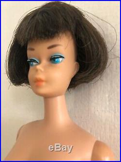 VTG American Girl Barbie Brunette Short Hair Bendable Legs 1965 Japan Mattel