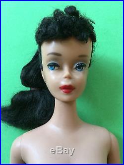 Vtg Barbie #3 Brunette Doll Hoop Earringsjapan